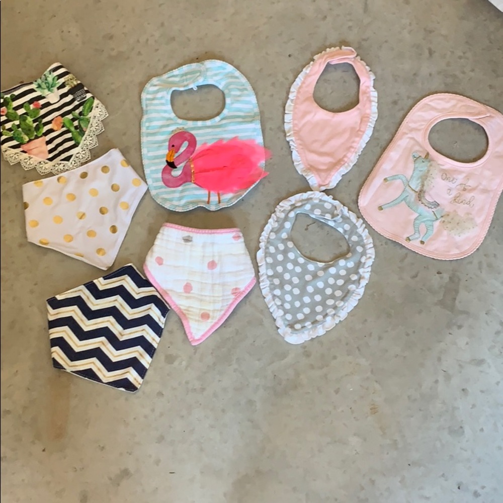 Boutique Baby Girl Bibs